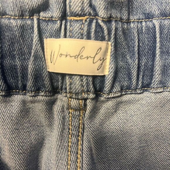 Wonderly Plus Size 20 Blue Paperbag Waist Stretch Jeans Women's Light Wash - Picture 3 of 5